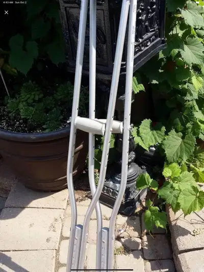 Nice crutches adjustable for $30 firm. Finch/Middlefield, View more