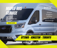 Toronto Ottawa Mississauaga Daily trip “$5 off code - MAPLE5”