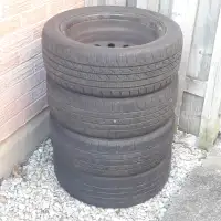 205/50R17 Four All-Season Tires with 5x114 rims for $180