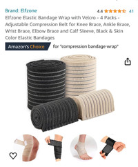 Elastic bandages and compression sleeves 