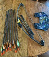 Barnett Lil Banshee kids archery set with extra arrows 