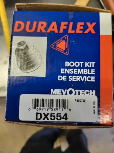 New and unused CV boot kit. Includes clamps and grease, fits front axles on the following vehicles:...