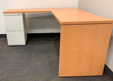 Herman Miller L-Shaped Desk with Pedestal Storage in Desks in City of Halifax - Image 3