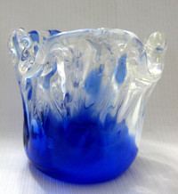 CENDRIER EN VERRE SOUFFLER VINTAGE BLOWN GLASS ASH TRAY