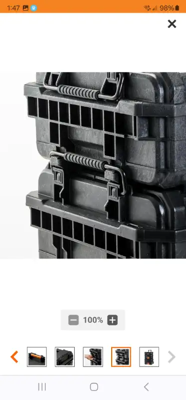RIDGID Packout 22" Medium Parts Organizer Pro Waterproof ToteNew in Tool Storage & Benches in Windsor Region - Image 9