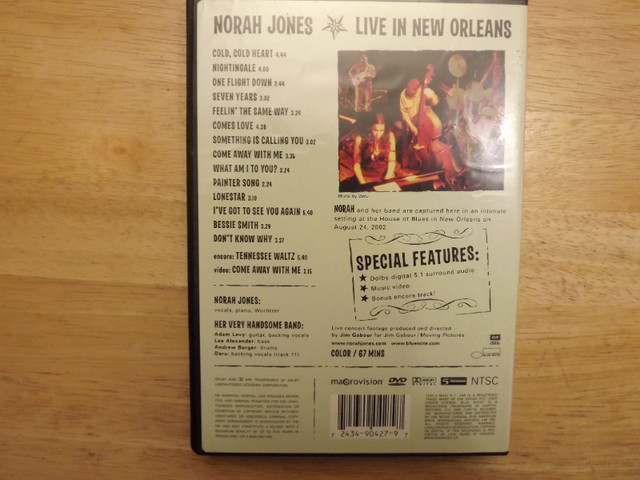 FS: Norah Jones "Live in New Orleans" DVD in CDs, DVDs & Blu-ray in London - Image 2