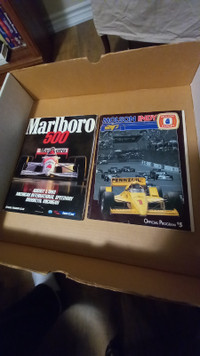 Vintage Molson Indy Car Program 10 Autographs Plus Other