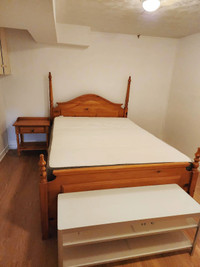 Queen Size Bed Frame & Dresser - $250 