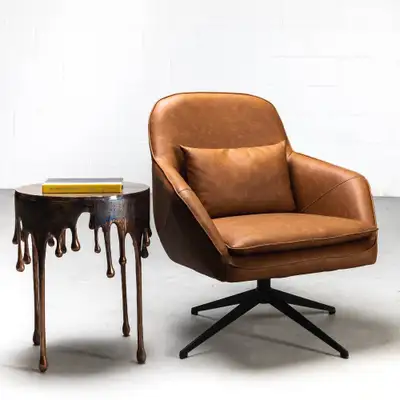 DIOR – Brown Leather Lounge Chair, View more