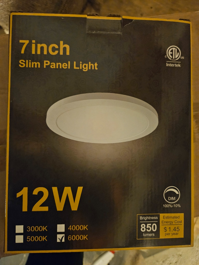 7 inch LED slim panel recessed light  in Electrical in Markham / York Region - Image 2