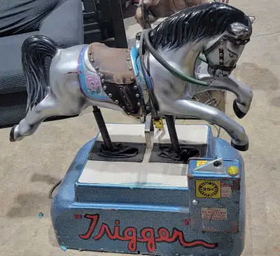 1950's ride on "Trigger" horse, View more