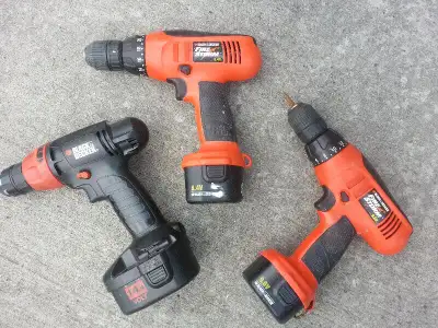 Black & Decker cordless power drills, battery, View more