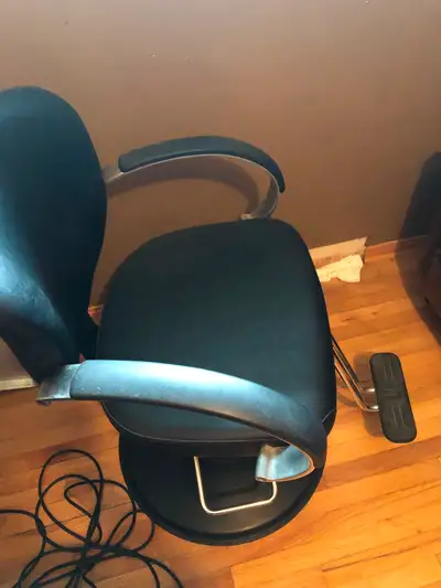 Naugahyde hair salon chair, View more