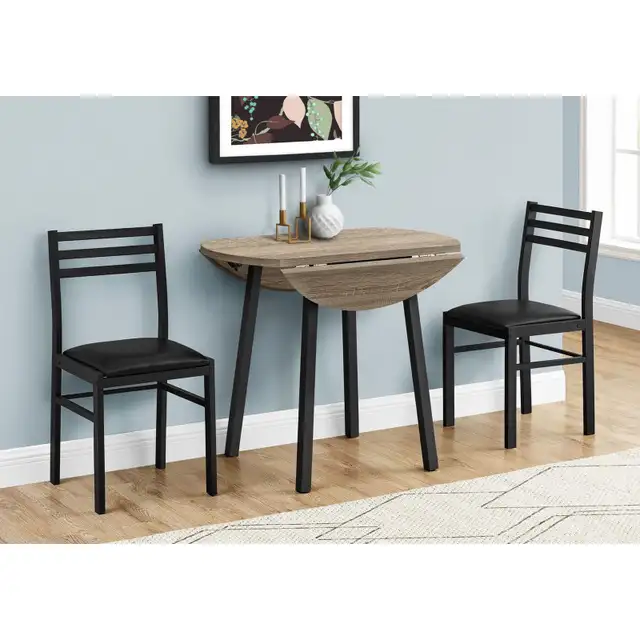 Monarch Specialties Dining Table Set, 3pcs Set, Small, 35" in Dining Tables & Sets in Hamilton - Image 2