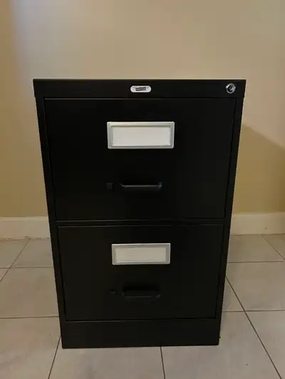 Black 2-Drawer Staples Brand Filing Cabinet, View more