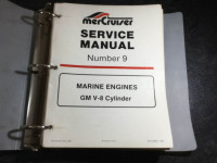 Mercruiser Marine Engine Service Manual #9 GM V-8 5.0L 5.7L 7.4L