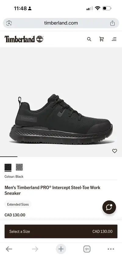 Timberland safety shoes Size 9 Mens, View more