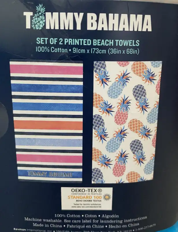 NEW - Set of 2 TOMMY BAHAMA Beach/Pool/Bath Towels in Bathwares in Markham / York Region - Image 6