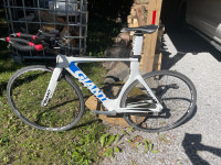 Giant Trinity Road Tri Bike with 1Up trainer