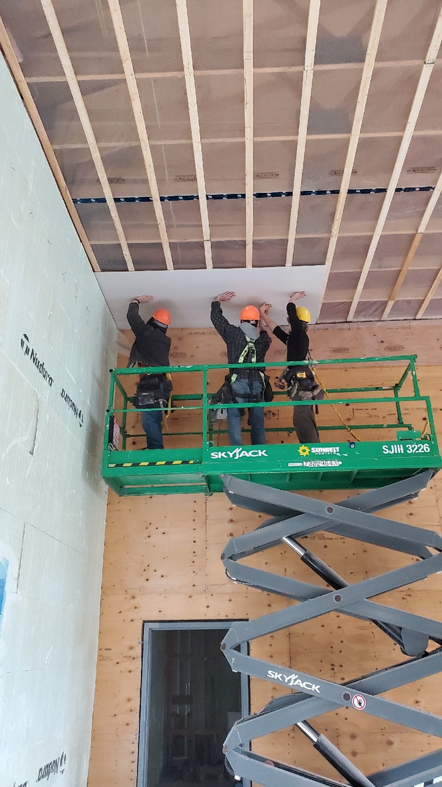 Drywall,taping, T-bar ceilings, steel stud framing  in Renovations, General Contracting & Handyman in Muskoka