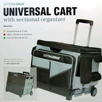 Rolling Collapsible Universal Cart and Sectional Organizer