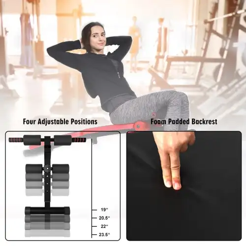 SuperFit Folding Weight Bench Adjustable Sit-up Board Workout Sl in Exercise Equipment in Cambridge - Image 8