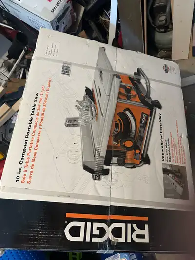 Brand new ridgid table saw. Brand new still In box