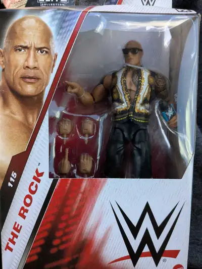WWE Elite Final Boss The Rock Figure , View more