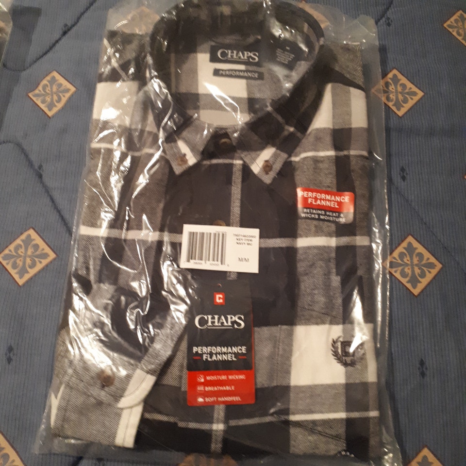CHAPS RALPH LAUREN MEN'S SPORTS SHIRT GREY TARTANS PATTERN W.TAG | Men ...