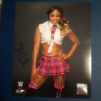 Cameron signed WWE 8 x 10 wrestling photo with COA