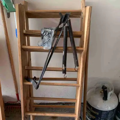Wooden Foldable Attic Ladder with Hardware, View more