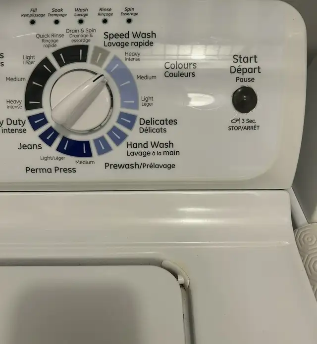 BOUTON EN CAOUTCHOUC GRIS NEUF DÉPART-PAUSE-ARRÊT LAVEUSE GE in Washers & Dryers in Québec City - Image 5