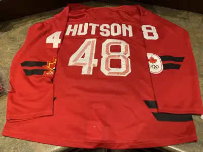 Lane  Hutson dual citizen Yourh large Team Canada Olympic jersey, View more