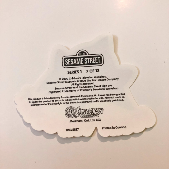 2000 Sesame Street Sandylion Stickers Henson Bert Grover Ernie in Toys & Games in City of Toronto - Image 3