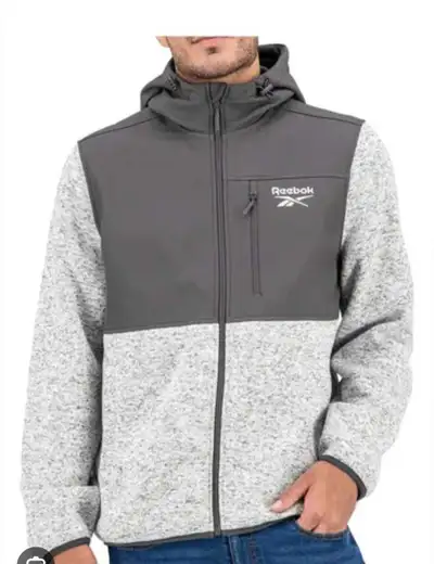 Reebok Mens Fleece Zip-Up Hoodie XL, View more