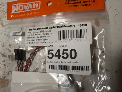 Novak THE DIG Electronic Dig for Dual Rock Crawlers. Pick up at Shawnee Slopes,SW.No trade.