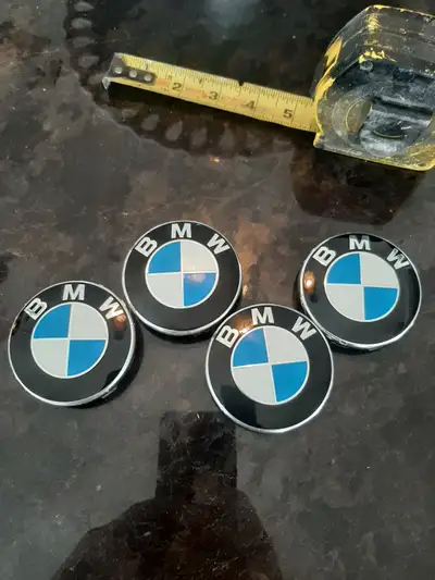 Bmw center caps for aluminum rims made in germany original equip
