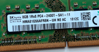 Laptop Memory 8GB DDR4