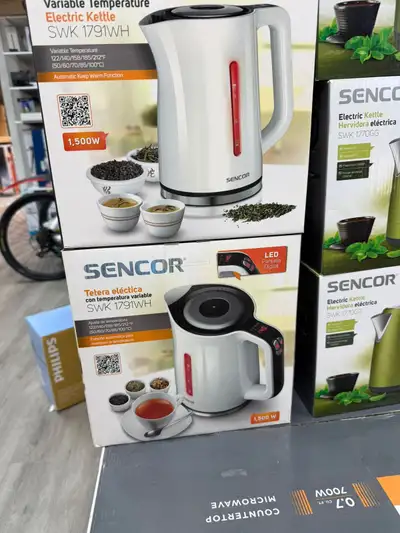 Kettle Electric Sencor SWK1791WH  with Display and Power Cord., View more