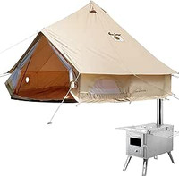 4 season bell tent with wood stove