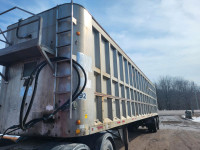 2x walking floor auger top trailers for sale