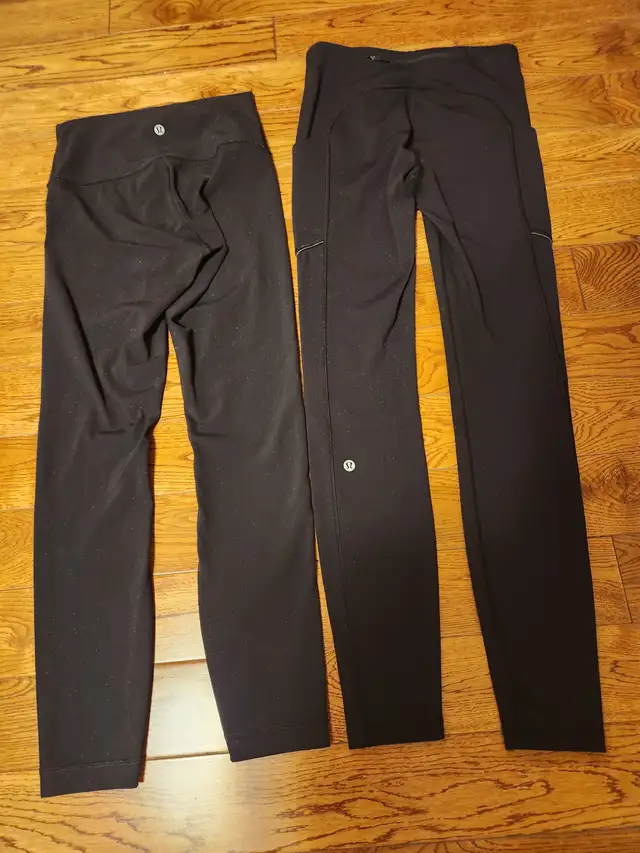 Lululemon black pants and white sleeveless jacket size XS/S in Women's - Bottoms in City of Toronto - Image 4