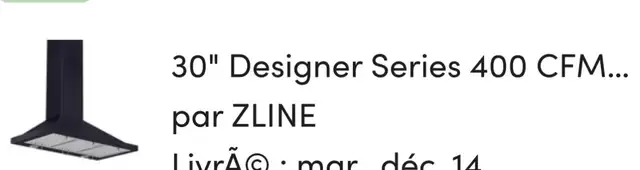 Hotte de Cuisine ZLINE in Stoves, Ovens & Ranges in Sherbrooke - Image 4