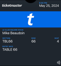 Paire de billets Show de Mike Beaudoin 25 mai au Clud Dix-30