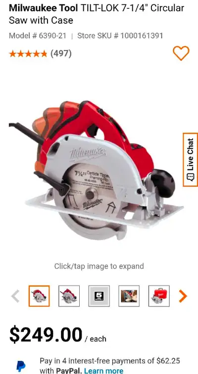 Milwaukee 7 1/4" Tilt-Lok Circular Saw – Magnesium – 13A, View more