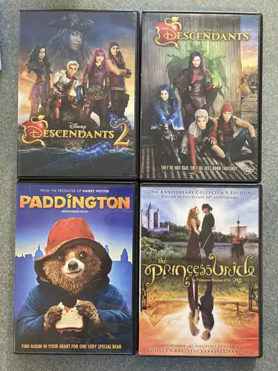 Disney DVDs EUC The Descendants 1 2 Paddington Princess Bride , View more