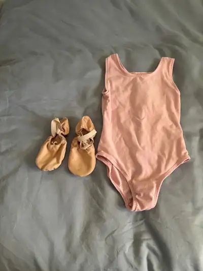 Girls ballet shoes Bloch size 5 and leotard size 8, View more