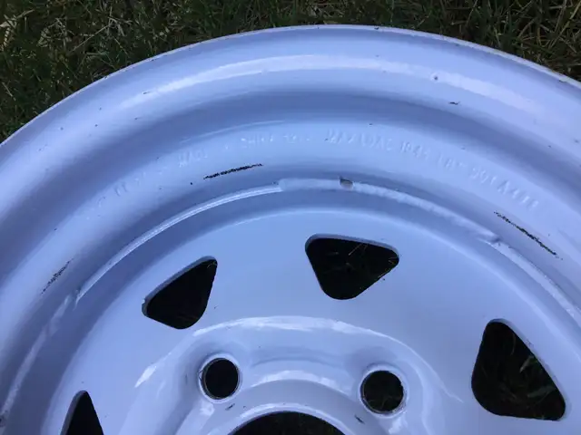 Two - 12 x 4 in. 5-Bolt Trailer Rims in Tires & Rims in Kamloops - Image 3
