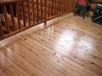 1 x 6 Red Pine T&G flooring