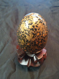 Decorative Egg on Wooden Stand